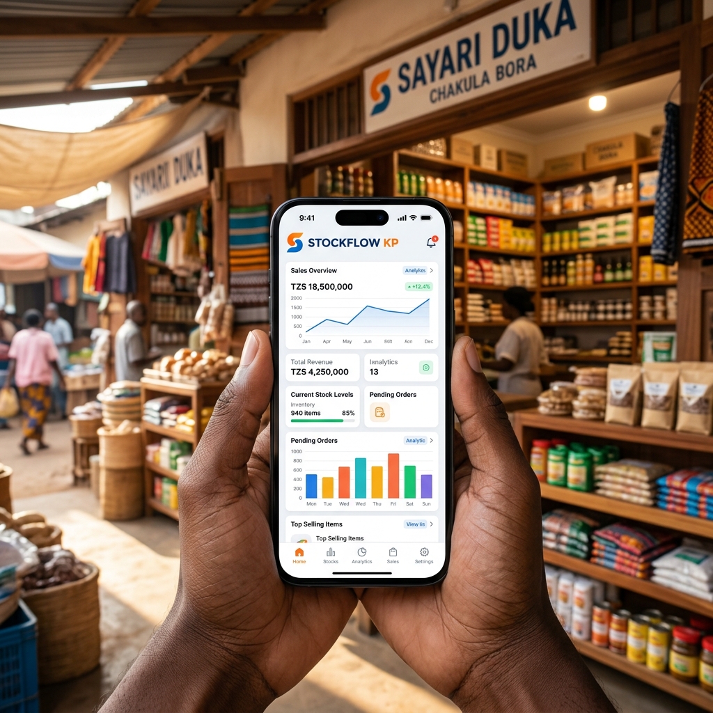 StockFlow KP App Mockup